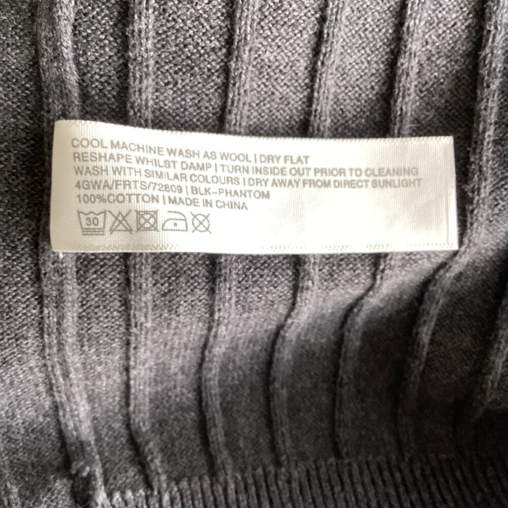 Fatface Grey Ribbed Knit Skirt - Picture 5 of 5